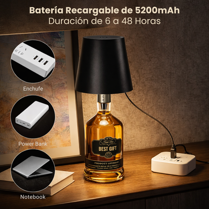 Lampara con Estilo para Reciclar tus Botellas