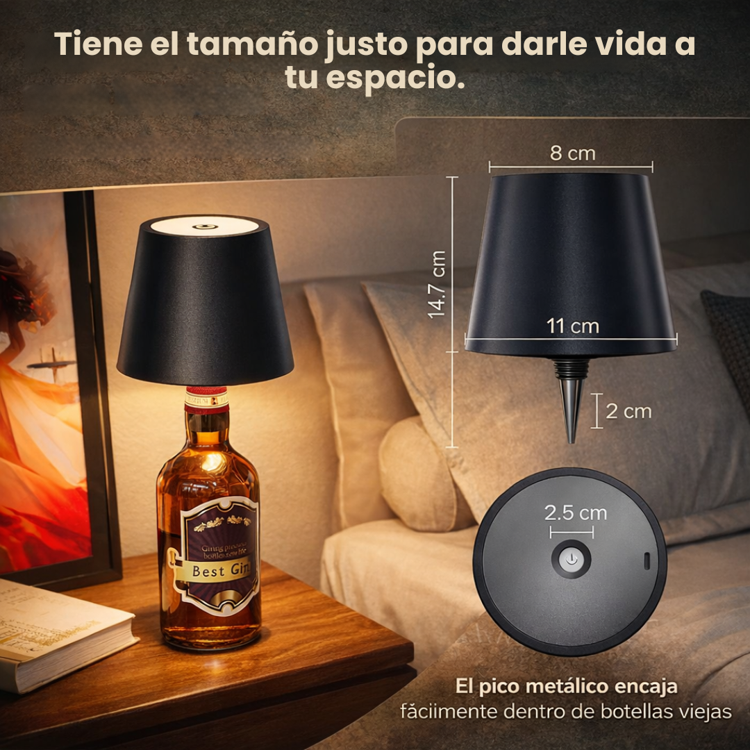 Lampara con Estilo para Reciclar tus Botellas