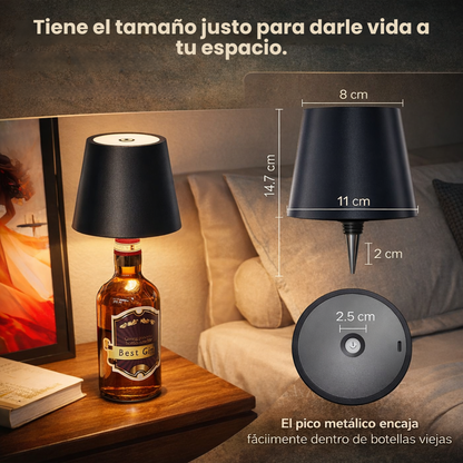 Lampara con Estilo para Reciclar tus Botellas