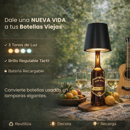 Lampara con Estilo para Reciclar tus Botellas