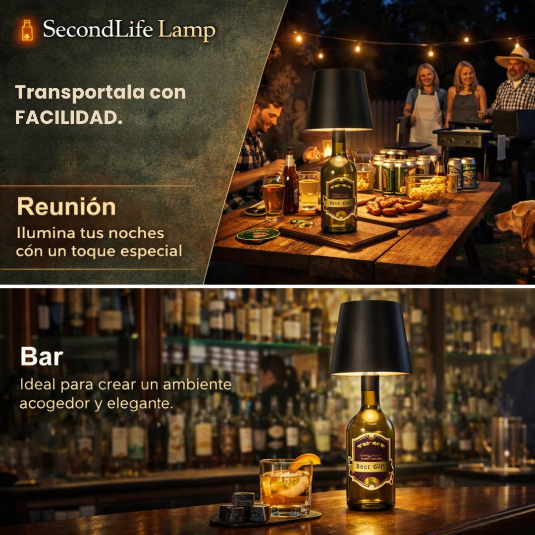 Lampara con Estilo para Reciclar tus Botellas